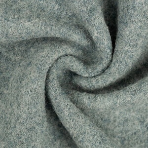 31,90 EUR/meter Merino, boiled wool, mint mottled, 1263, 260 m/m2