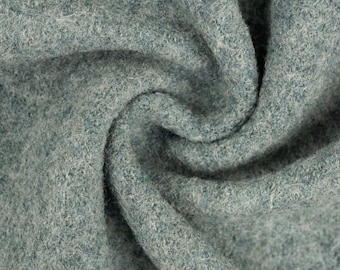 31,90 EUR/m Merino, gekochte Wolle, mint meliert, 1263, 260m/m2