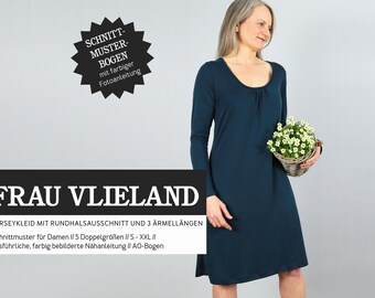 Frau Vlieland, Jerseykleid für Damen, Schnittreif