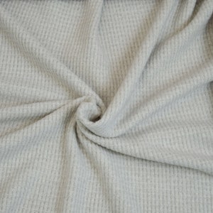 23.60 EUR/meter Soft Waffle, viscose knit with waffle pattern, grey, Hilco, C1540/130