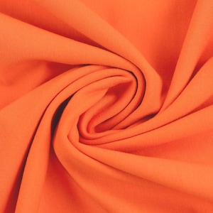 13.50 EUR/meter Maike orange, 424, unbrushed sweat (French Terry)