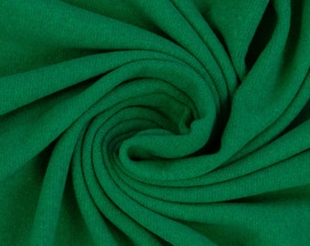 24.90 EUR/meter Bono, roughened knit fabric "made in Italy", green, 364