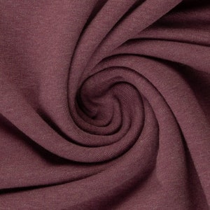 13.90 EUR/meter Maike-melange, berry/purple, 1646 Sweat unbrushed (French Terry), 245g/square meter