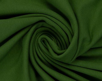 12,60 EUR/metro Vanessa verde fieno, 604, jersey elasticizzato, cotone, 220 g/m2