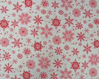 20,90 EUR/m Scandi 23, Snowflake by Makower, rot, K1491/4, Weihnachtsstoff