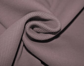 16,90 EUR/m Jersey Rib Cotton, mauve, 48761519, 330g/m2