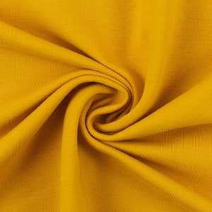 12.20 EUR/meter Maike mustard, 314, HW2122, unbrushed sweat (French Terry)