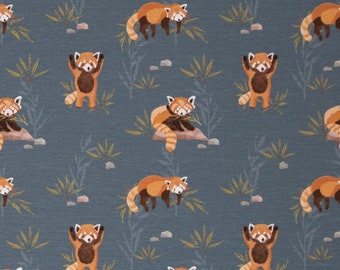 18,90 EUR/m Red Panda by Christiane Zielinski, Jersey, smaragd, 211265