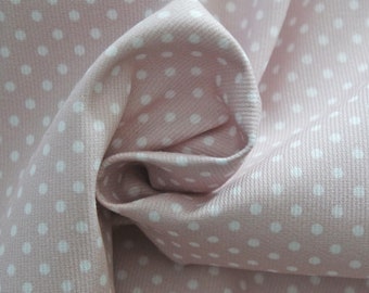 12.90 EUR/meter Piqué polka dots, pink, BW woven fabric printed, 5007, 222600