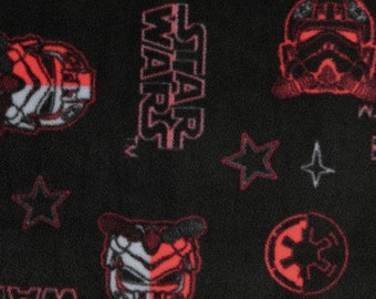 19,90 EUR/m Star Wars Fleece, schwarz/rot, 206296.0001, 230g/m2