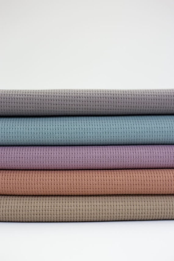 15,50 EUR/m Waffeljersey Clarissa HW 24/25, Baumwolle, taupe/stone