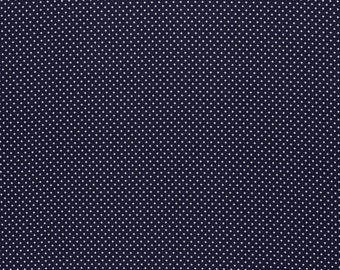 9.90 EUR/meter Judith, BW dark blue with small dots (2 mm) 100597