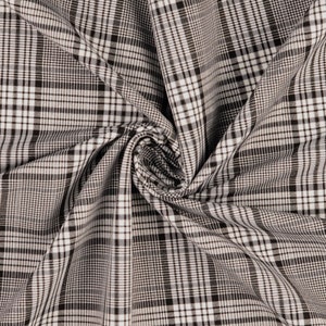 15,90 EUR/metro Bengalin check, preto, viscose, 2076980801, 255g/m2