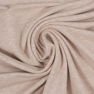 13.90 EUR/meter Maike-melange, natural, 1010, unbrushed sweat (French Terry)