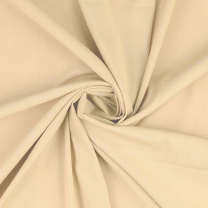 11,90 EUR/m Viskose Stretch Popeline uni natur, 2072275004, 140g/m2