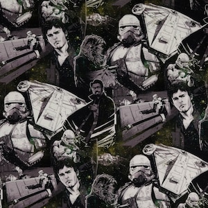 10,75 EUR/meter Star Wars, jersey, digitale print, gelicentieerde stof, 2080250001
