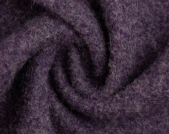 20,90 EUR/meter Naomi melange, purple, boiled wool, 001645