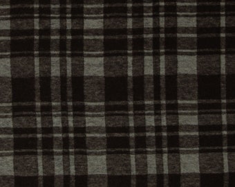 16.90 EUR/meter Jacquard jersey with check pattern, George, anthracite, 819285