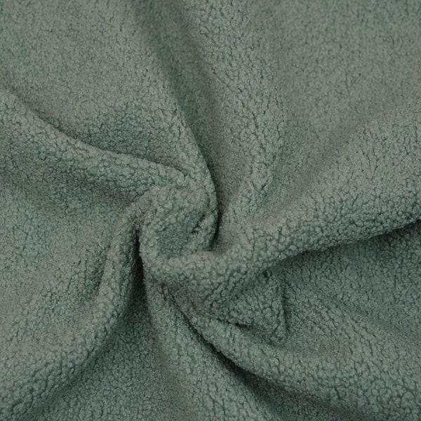 31,90 EUR/meter Fleece Teddy, mint, Hilco, B 5179/118