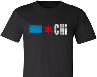 Chicago Flag Star T-Shirt