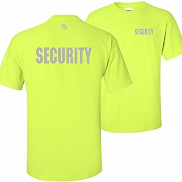 Security Reflective Imprint Front & Back T-shirt