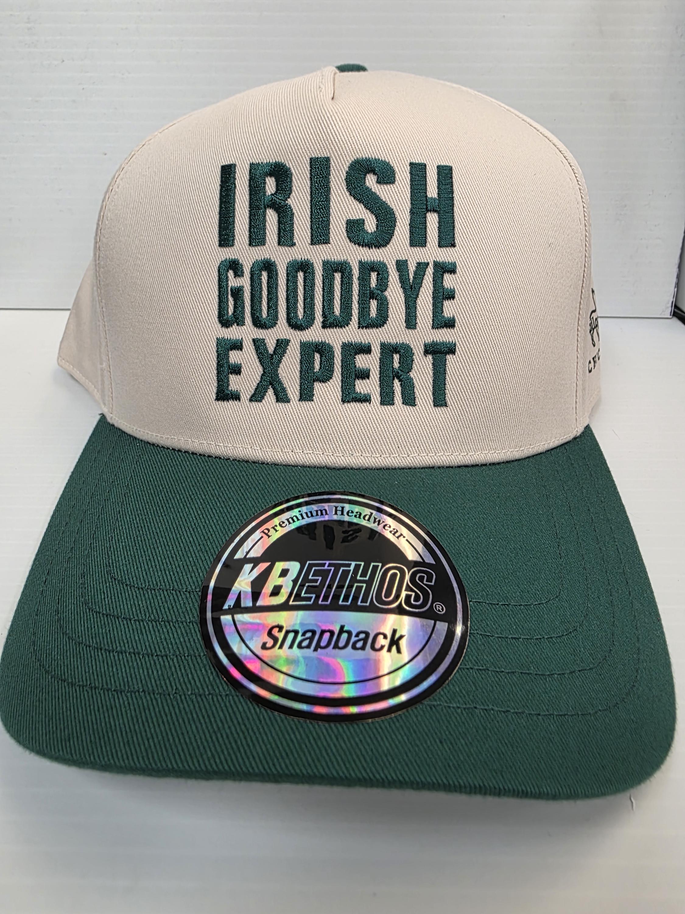 Irish Goodbye Expert Embroidered Snapback Hat - Etsy