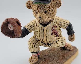 Chicago White Sox Got Em At First 1959 Ceramic Cooperstown Bear In Gift Box