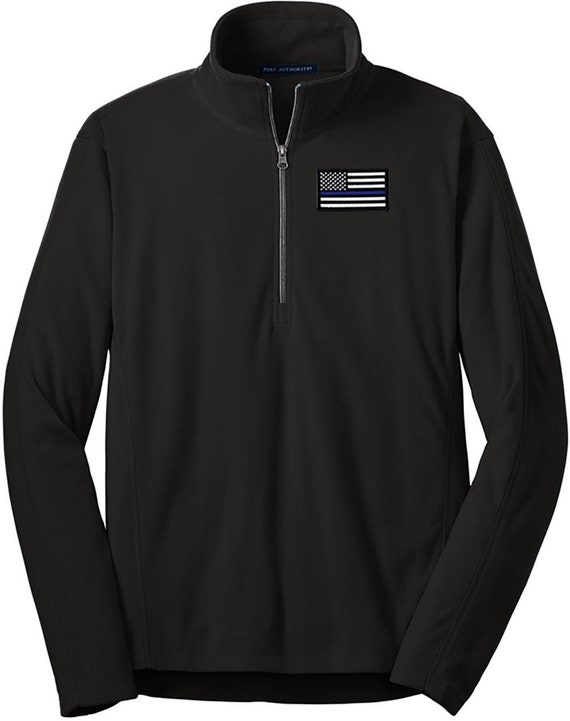 Blue Line Flag Microfleece 1/2-Zip Pullover F224