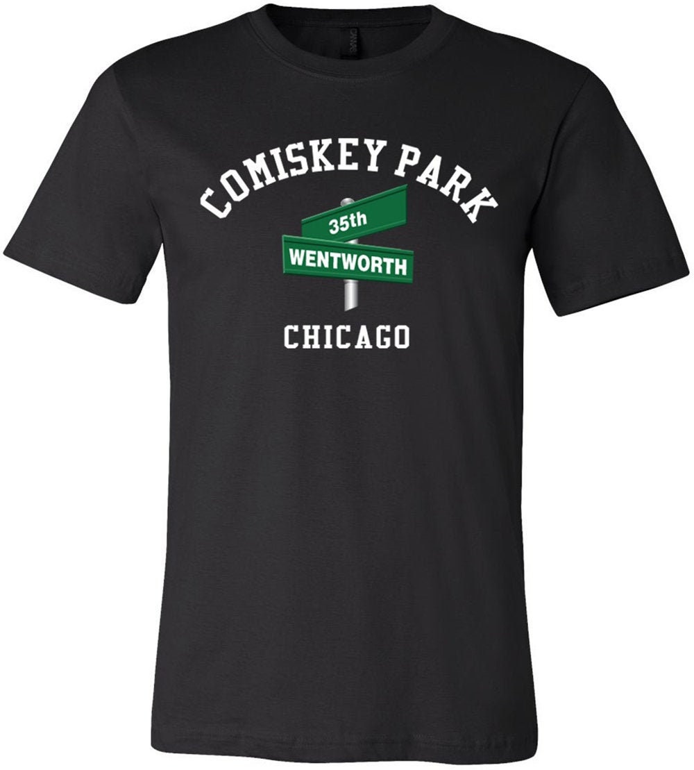White Sox Comiskey Park T-Shirt from Homage. | Ash | Vintage Apparel from Homage.