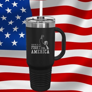 Trump 2024 Make America Great Again Tumbler 40 oz With Straw Laser Engraved