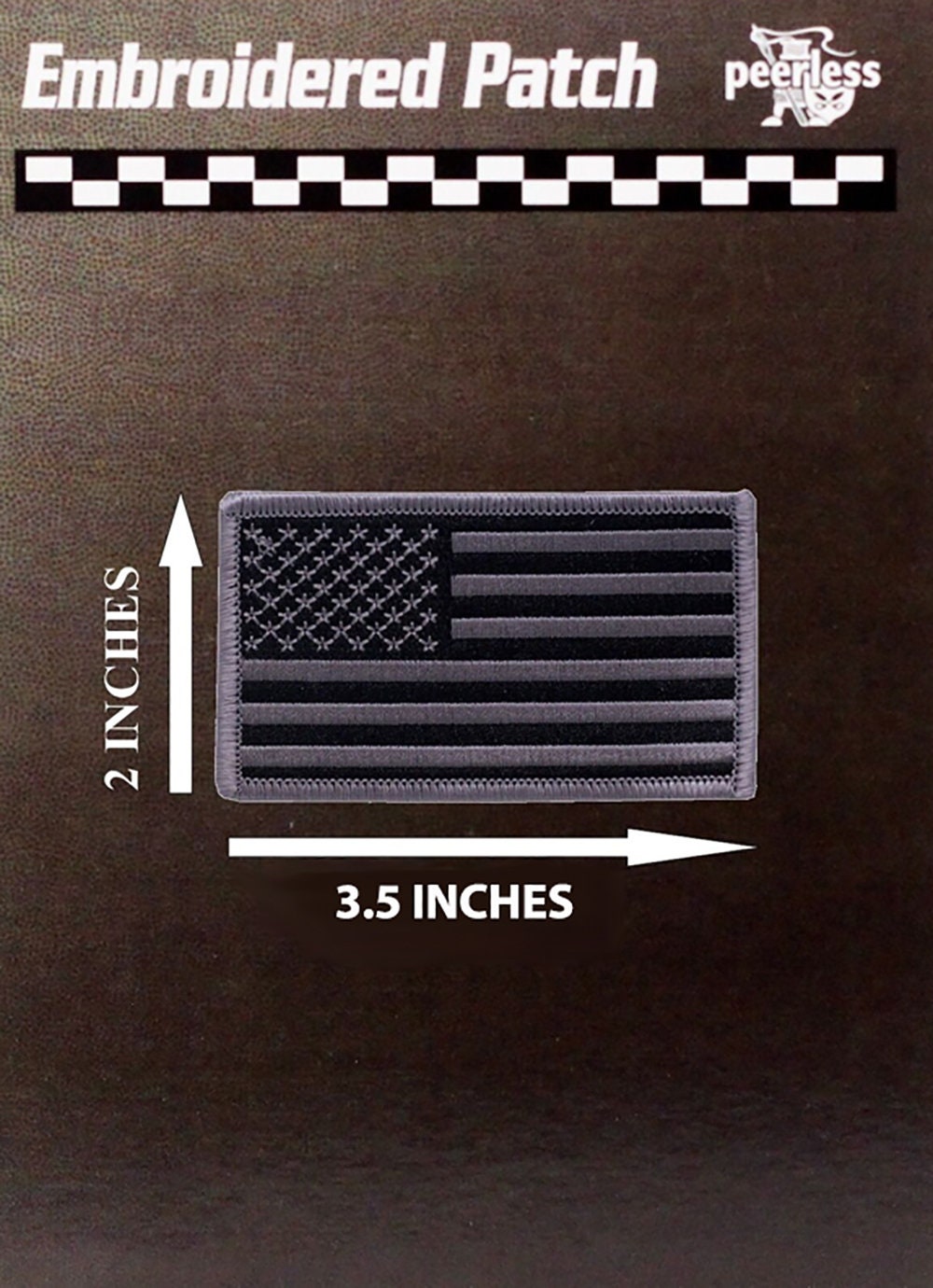 Urban Grey Black United States US Flag Patch Fits For VELCRO® BRAND  Fasteners