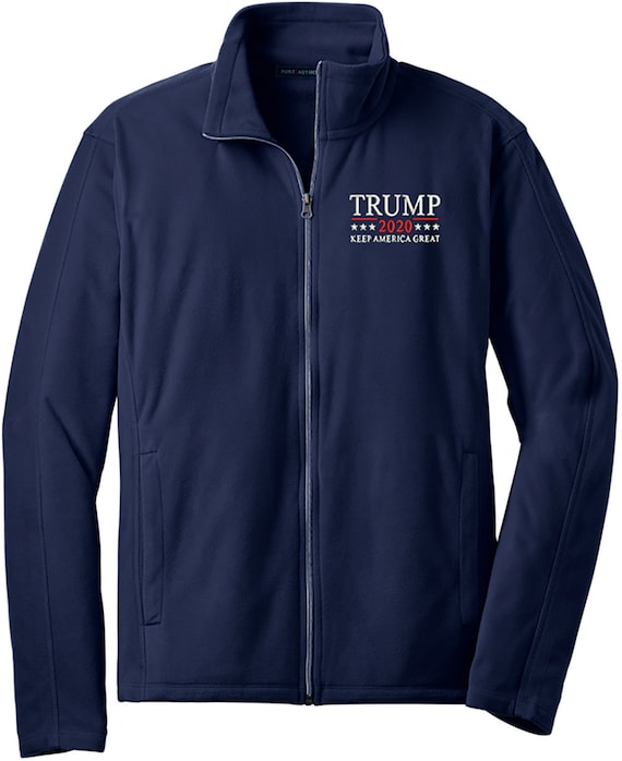 Trump 2024 Embroidered Microfleece Jacket - Etsy