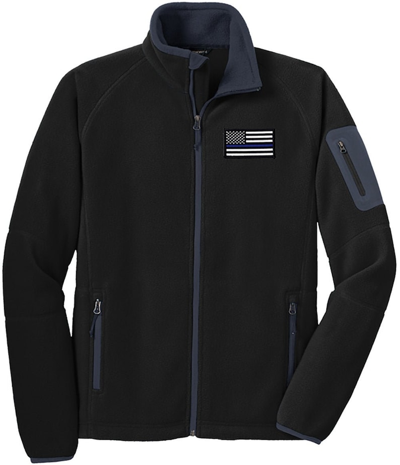 Blue Line Flag Enhanced Value Fleece Fullzip Jacket F229 Etsy
