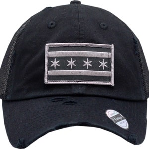 Chicago Fire Department Snapback Hat – Arched Trucker Mesh, Adjustable, Blue