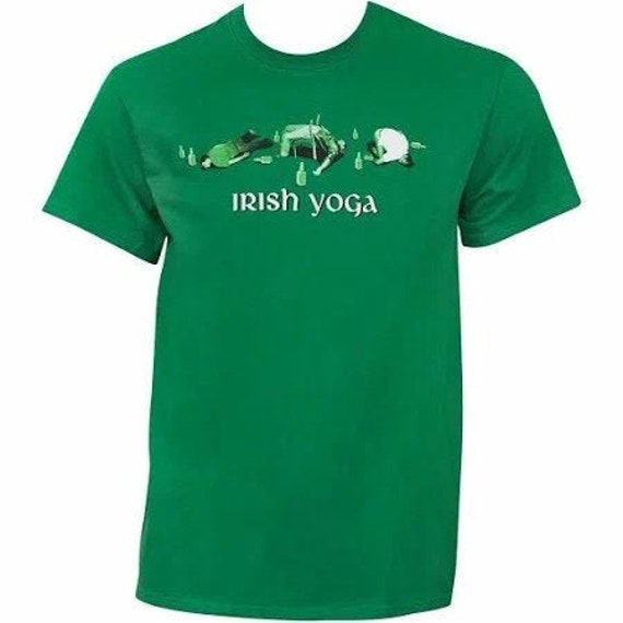Funny Irish Yoga St Patricks Day Green T-Shirt Funny Irish Yoga St Patricks Day Green T-Shirt
