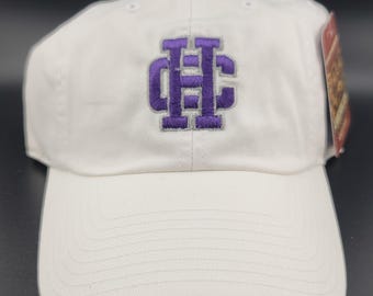 Holly Cross Crusaders White Dads Hat with a Buckle Back Closure OSFA