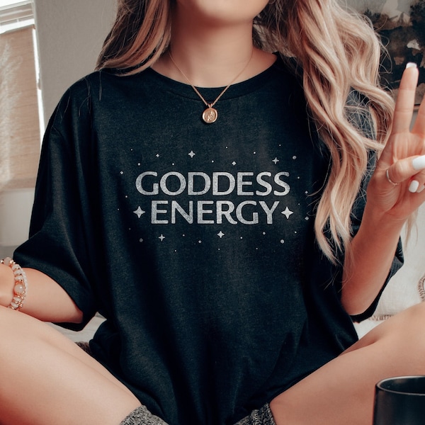 Witchy Clothing Goddess Shirt | Womens Graphic Tees, Ethical Clothing, Witchy Shirt, Goddess Energy Feminist Shirt, Witchy Goddess Tshirt