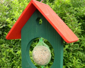 Feeding House Tit Food Fat Ball House green/red