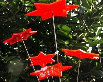 Gartenstecker Stele Sonnenfänger Windspiel Sterne