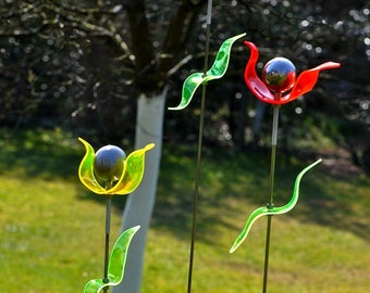 Gartenstecker Mit Leuchtenden Sternen – Windspiel & Sonnenfänger In Einem