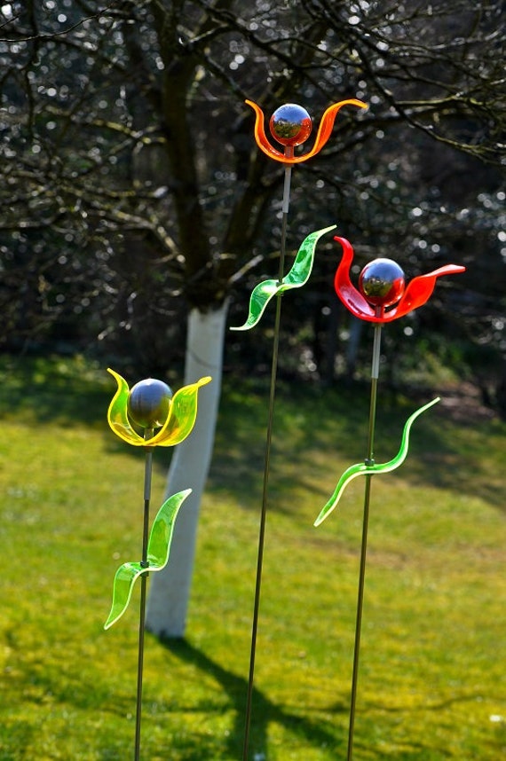 Stèle de jardin attrape-soleil Fantasia en acier inoxydable -  France