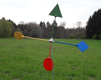 Windspiel Windobjekt Windrad Windmühle Nr. 1 bunt