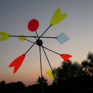 Wind Chime Wind Object Wind Turbine Light Collector Acrylic No.17 colorful image 1