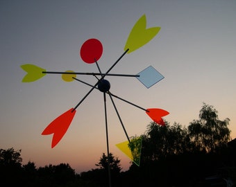 Windspiel Windobjekt Windrad Lichtsammler Acryl Nr.17 bunt