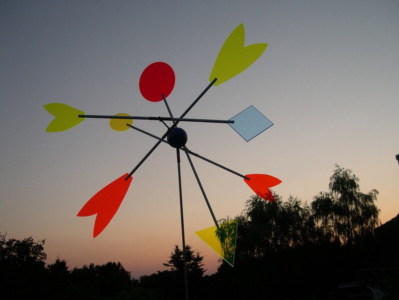 Wind Chime Wind Object Wind Turbine Light Collector Acrylic No.17 colorful image 1