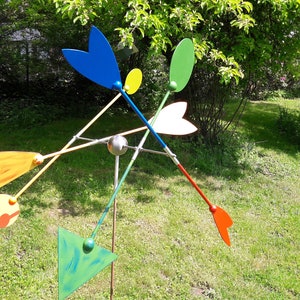 Garden Wind Chime Wind Object Windmill Colorful No. 6