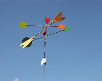 Windspiel Windobjekt Windrad  Nr. 6 bunt