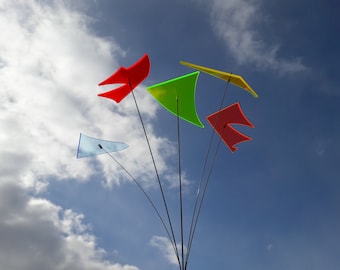 Sun catcher stele oggetto vento fan colorato astratto