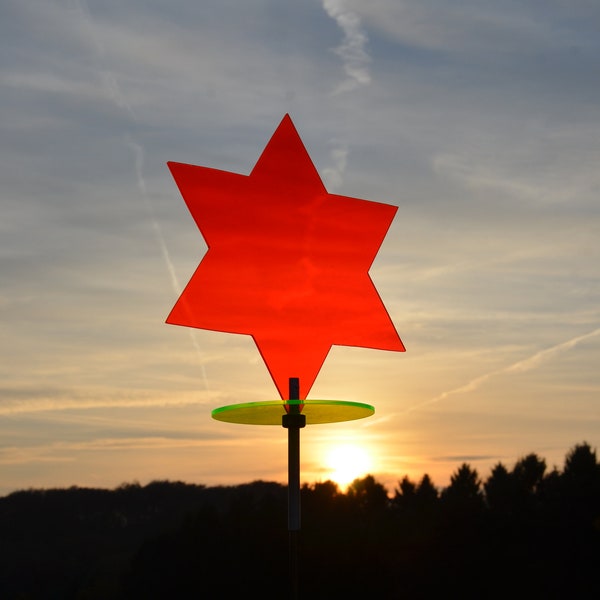 Lichtsammler Gartenstecker Sonnenfänger Stern