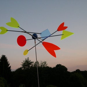 Wind Chime Wind Object Wind Turbine Light Collector Acrylic No.17 colorful image 3